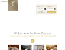 Tablet Screenshot of hotelcarsson.com.ar